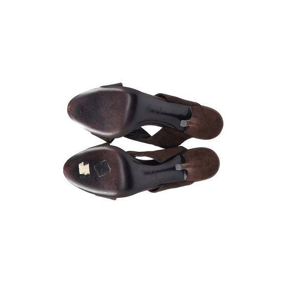 Pre Loved Prada Knotted Strap Mules in Suede - Picture 6 of 7